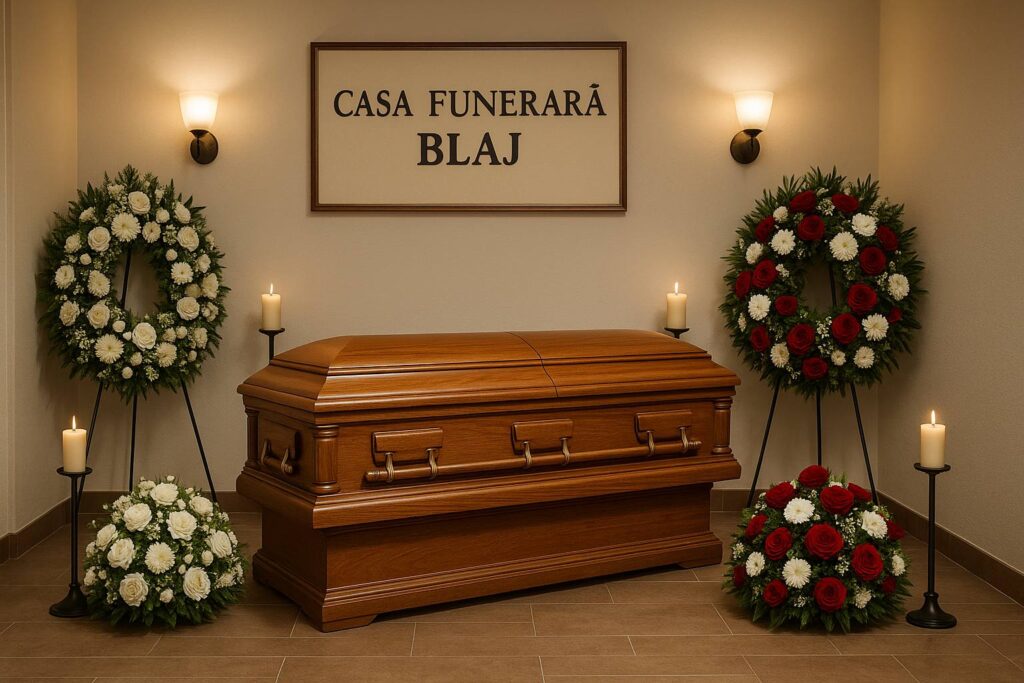 Pompe funebre Bucuresti – Servicii complete, disponibile oricand ai nevoie 4 20250613 1554 Romanian Funeral Parlor simple compose 01jxmnkzeqfk2tsm3drjghfdek